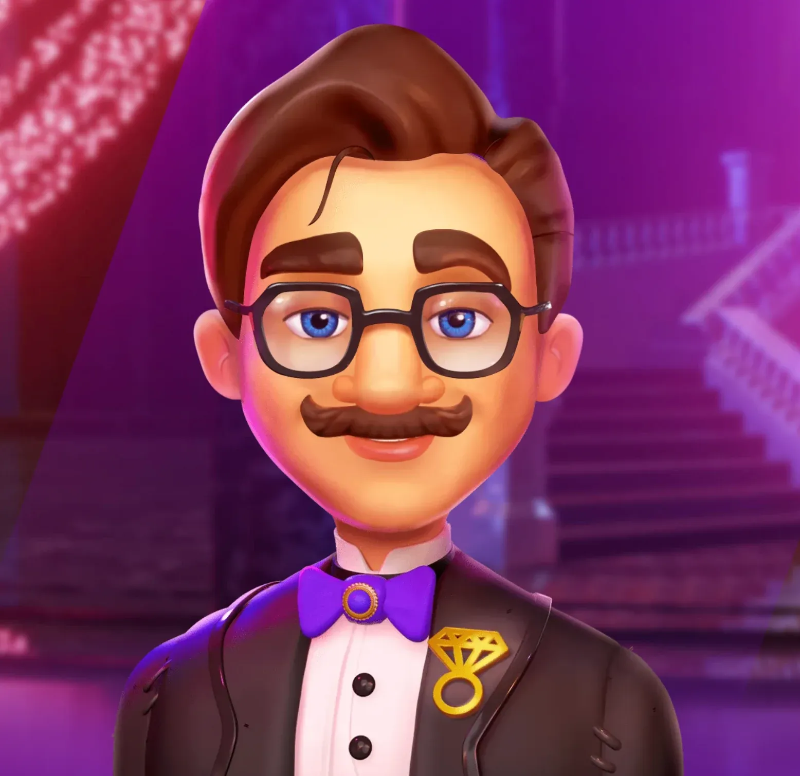 Slots Palace -kasinon hovimestari-maskotti.